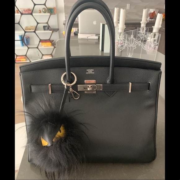 Hermes Handbags - Hermes Birkin 35 Epsom Leather Black Palladium